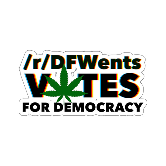 DFWEnts Votes for Democracy decal